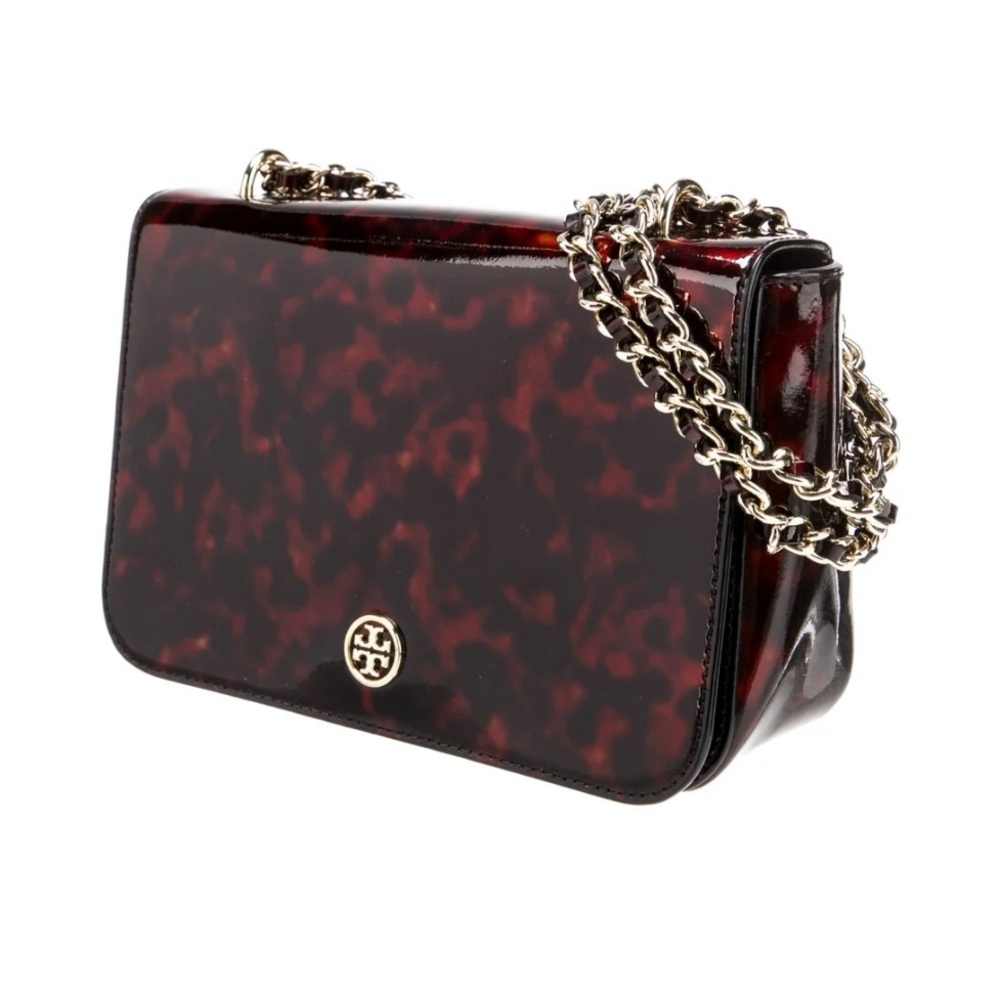 TORY BURCH
Patent Leather Tortoise Shoulder Bag